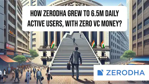 How Zerodha grew to 6.5M daily active users, with ZERO VC money?