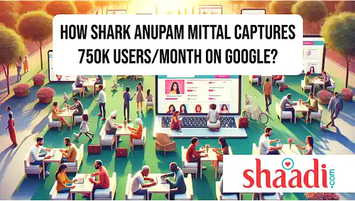 How Shark Anupam Mittal captures 750K users/month on Google?