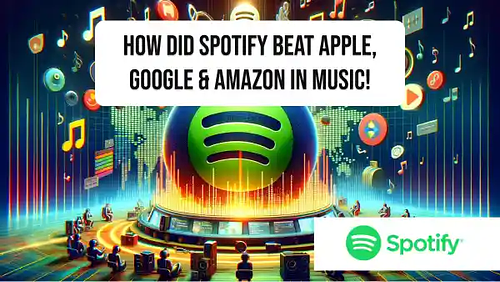 How did Spotify beat Apple, Google & Amazon in music!