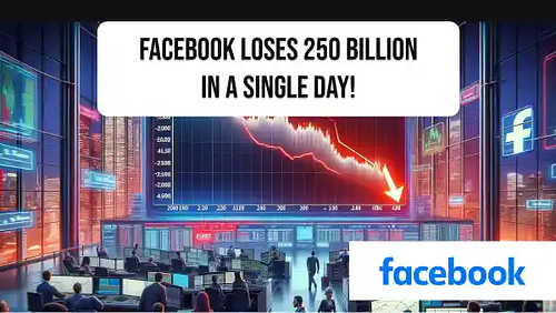 Facebook loses 250 billion in a single day!